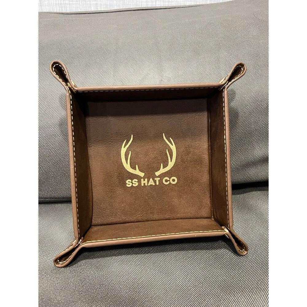 Southern String Hat Co Leather Catch All Tray - Picture 2 of 4